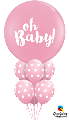Picture of Oh Baby! Pink Balloon Bouquet