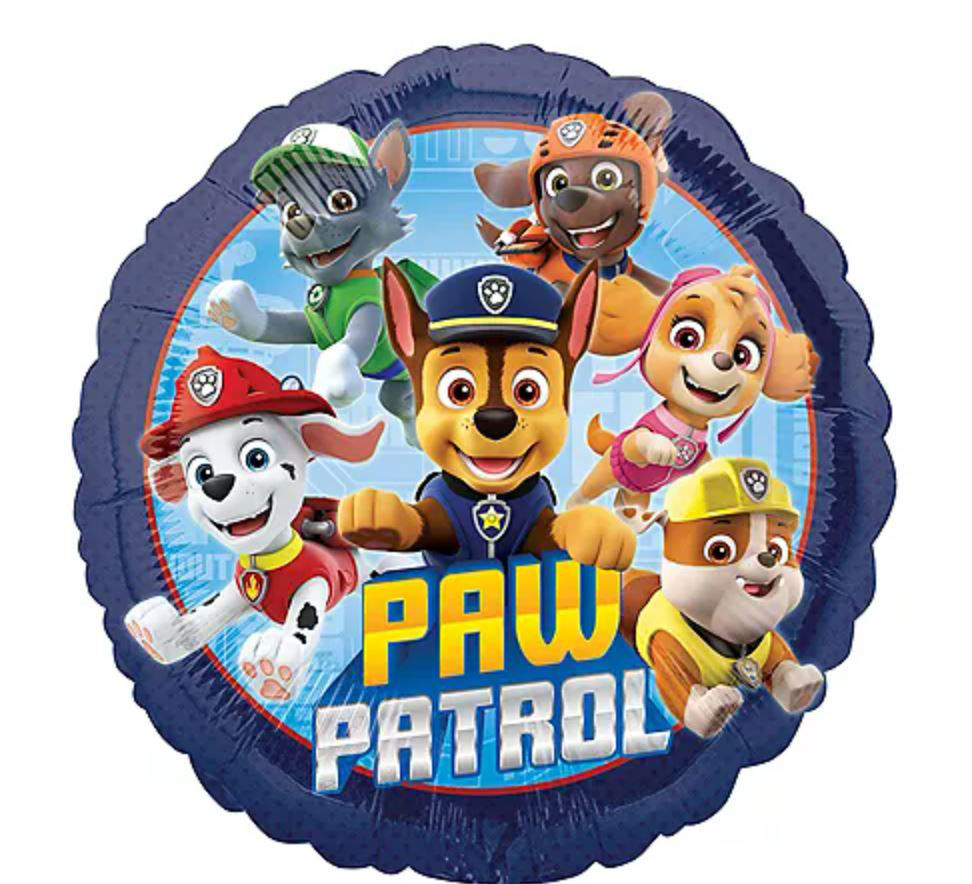Picture of 17" Paw Patrol - Chase and the Crew Foil Balloon (helium-filled)