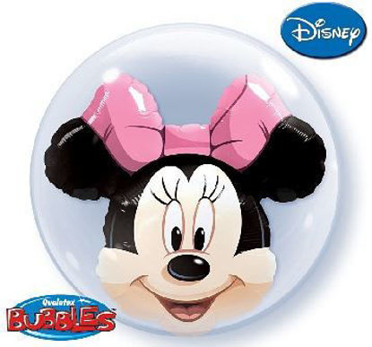 Picture of 24″ Double Bubble Disney Minnie Mouse Balloon (helium-filled)