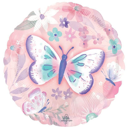 Picture of 17'' Flutters Butterfly Foil Balloon (helium-filled)