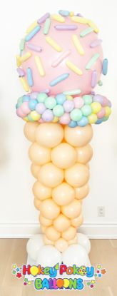 Picture of Giant Ice Cream Cone -  Balloon Column