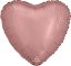 Picture of 18" Rose Gold Heart Foil Balloon (helium-filled) 