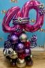 Picture of Balloon Number Arrangement with flowers