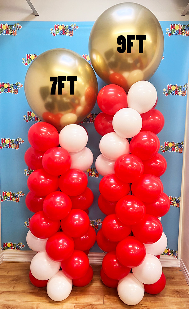 Picture of 9 ft Balloon Column with Topper (up to 4 colors) 