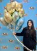 Picture of 18" Satin Luxe Pastel Yellow Heart Foil Balloon (helium-filled) 