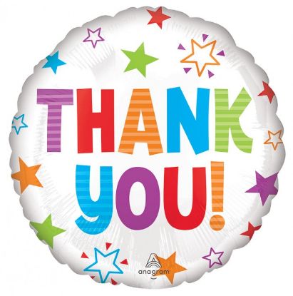 Picture of 18'' Thank You - Foil Balloon  (helium-filled) 