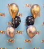 Picture of 11'' Birthday  Around  with Chrome Balloon Bouquet (up to 13 balloons)