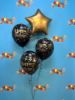 Picture of 11'' Happy Birthday Gold Diamonds - Balloon Bouquet (up to 13 balloons) 
