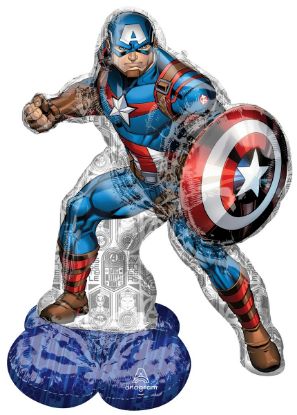 Picture of 58'' Marvel Avengers Captain America - AirLoonz Balloon (air-filled)