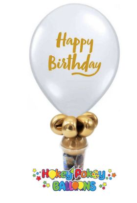 Picture of 11"  Clear Balloon with Print - Balloon Candy Cup 