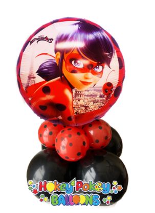 Picture of Miraculous Ladybug & Tiki  - Balloon Table Centerpiece Arrangement (air filled)