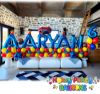 Picture of Custom Balloon Name Arrangement with Stars
