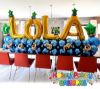 Picture of Custom Balloon Name Arrangement with Stars